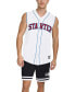 Men's Regular-Fit Logo Embroidered Sleeveless Button-Down Baseball Jersey