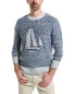 Фото #1 товара Brooks Brothers Sailboat Crewneck Sweater Men's Blue Xxl