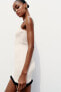 Фото #4 товара Трикотажное платье с воланом ZARA