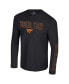 Men's Black Virginia Tech Hokies Color Pop Active Blend 2-Hit Long Sleeve T-Shirt