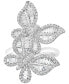 ფოტო #2 პროდუქტის EFFY® Diamond Butterfly Statement Ring (1-3/8 ct. t.w.) in 14k White Gold