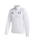 ფოტო #3 პროდუქტის Men's White Miami Hurricanes Sideline AEROREADY Raglan Sleeve Quarter-Zip Jacket