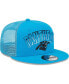 Фото #4 товара Men's Blue Carolina Panthers Grade Trucker 9FIFTY Snapback Hat