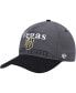 ფოტო #1 პროდუქტის Men's Charcoal, Black Vegas Golden Knights Super Hitch Adjustable Snapback Hat