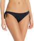 Фото #1 товара Volcom 257449 Women's Simply Seam Tie Side Bikini Bottom Black Swimwear Size M