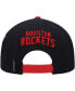 Фото #4 товара Men's Black Houston Rockets Old English Snapback Hat