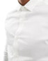 ASOS DESIGN easy iron slim fit poplin shirt in white