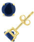 ფოტო #1 პროდუქტის Sapphire (1-1/5 ct. t.w.) Stud Earrings in 14K White Gold. Also Available in 14K Yellow Gold