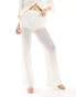 & Other Stories co-ord crochet knitted trousers in white