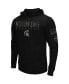 Фото #3 товара Men's Black Michigan State Spartans OHT Military-Inspired Appreciation Hoodie Long Sleeve T-shirt