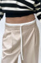 WIDE-LEG TROUSERS WITH DOUBLE WAISTBAND