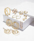 ფოტო #3 პროდუქტის Twisted Oval Hoop Earrings in 14k Gold