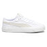Фото #1 товара Puma Capri Royale Lace Up Mens White Sneakers Casual Shoes 39243506