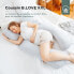Фото #2 товара BABYMOOV Schwangerschafts- und Stillkissen aus Bio-Baumwolle B.LOVE XXL Grau ko-Tex-zertifiziert Hergestellt in Europa