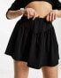 Noisy May low waisted ruffle mini skirt in black Черный, XS - EU 34 - фото #3