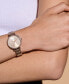 ფოტო #4 პროდუქტის Women's T-Bar Carnation Gold-Tone Stainless Steel Bracelet Watch 32mm