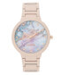 ფოტო #1 პროდუქტის Women's Pink Rubberized Bracelet Watch, 40.5mm