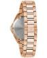 ფოტო #3 პროდუქტის Men's Classic Phantom Rose Gold-Tone Stainless Steel Bracelet Watch 40mm
