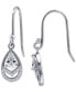 ფოტო #3 პროდუქტის Cubic Zirconia Pear Drop Earrings in Sterling Silver, Created for Macy's