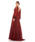 Фото #2 товара Women's Chiffon Open Sleeve A Line Gown