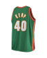 Фото #4 товара Men's Shawn Kemp Green Seattle SuperSonics Big and Tall Hardwood Classics Jersey