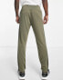 adidas Training Train Essentials 3 stripe joggers in khaki