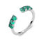 Фото #1 товара Fancy Life Green FLG10 Shiny Open Ring