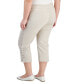 Фото #2 товара Plus Size Side Lace-Up Capri Pants, Created for Macy's