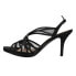 Фото #3 товара Nina Bess Peep Toe Evening Womens Black Dress Sandals BESS-BLK