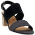 Фото #2 товара TOMS Poppy Block Heels Womens Black Casual Sandals 10013572