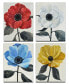 'Graceful Poppy I-IV' 4 Piece Canvas Wall Art