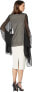 Фото #3 товара Echo Design 256724 Women's Ruffle Chiffon Wrap Sweater Black Size OS