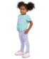 ფოტო #3 პროდუქტის Toddler & Little Girls Logo Graphic T-Shirt & Printed Leggings, 2 Piece Set