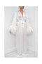 Халат Le Laurier Bridal Silk with Ostrich Feathers