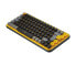 Фото #2 товара Logitech POP Keys Wireless Mechanical Keyboard With Emoji Keys - Mini - Bluetooth - Mechanical - QWERTZ - Black - Grey - Yellow