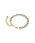ფოტო #1 პროდუქტის Round Cut, Blue, Gold-Tone Imber Bracelet