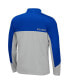 ფოტო #3 პროდუქტის Men's Royal, Gray Air Force Falcons Triple Dog Dare Quarter-Zip Jacket