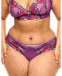 Plus Size Emilie Hipster Panty Floral Purple, 3X - фото #1