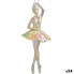 Christmas bauble Ballerina Mother of pearl Plastic Glitter 6,7 x 16 x 6,7 cm (24 Units)