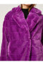 Пальто Koton Plushy Neck Coat
