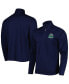 Фото #2 товара Men's Navy Notre Dame Fighting Irish Textured Quarter-Zip Jacket