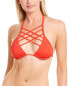 Фото #1 товара Sports Illustrated Swim Triangle Bikini Top Women's Red Xs