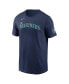 Фото #3 товара Men's J.P. Crawford Navy Seattle Mariners Player Name and Number T-shirt