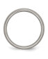 ფოტო #2 პროდუქტის Titanium Brushed Center Grooved Wedding Band Ring