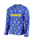 ფოტო #3 პროდუქტის Men's Royal Los Angeles Rams Holiday Repeat Long Sleeve T-shirt