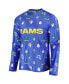 Фото #3 товара Men's Royal Los Angeles Rams Holiday Repeat Long Sleeve T-shirt