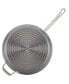 Accolade Forged Hard-Anodized Nonstick Deep Frying Pan with Lid, 12-Inch, Moonstone