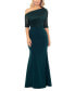 Фото #1 товара Women's Lace-Top Asymmetric Long Dress