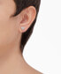 ფოტო #3 პროდუქტის Diamond Heart Stud Earrings (1/10 ct. t.w.) in Sterling Silver & 14k Gold