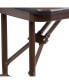 4-Foot Mahogany Melamine Laminate Folding Banquet Table